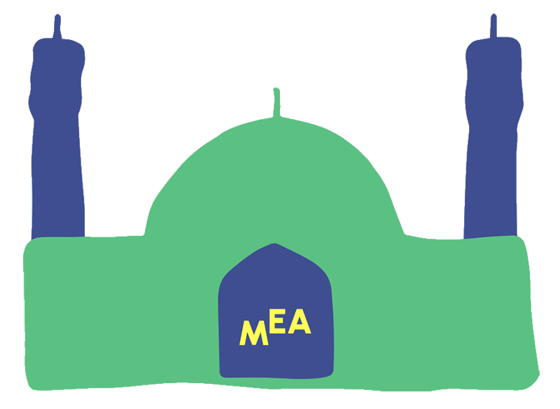 MEA Muslimische Ehrenamtsagentur, Illustration einer Moschee